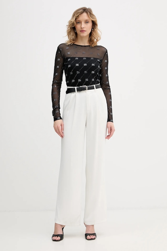 Μακρυμάνικο Karl Lagerfeld B1W17024 μαύρο SS26
