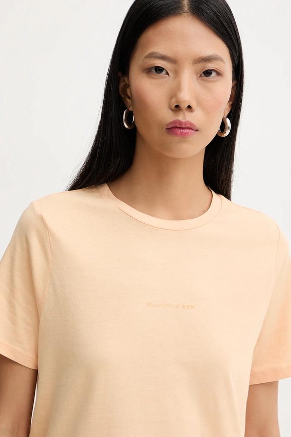 Marc O'Polo tricou basic de damă din bumbac portocaliu 5000009290