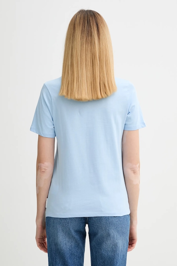 Îmbrăcăminte Marc O'Polo tricou basic de damă din bumbac 5000009290 albastru