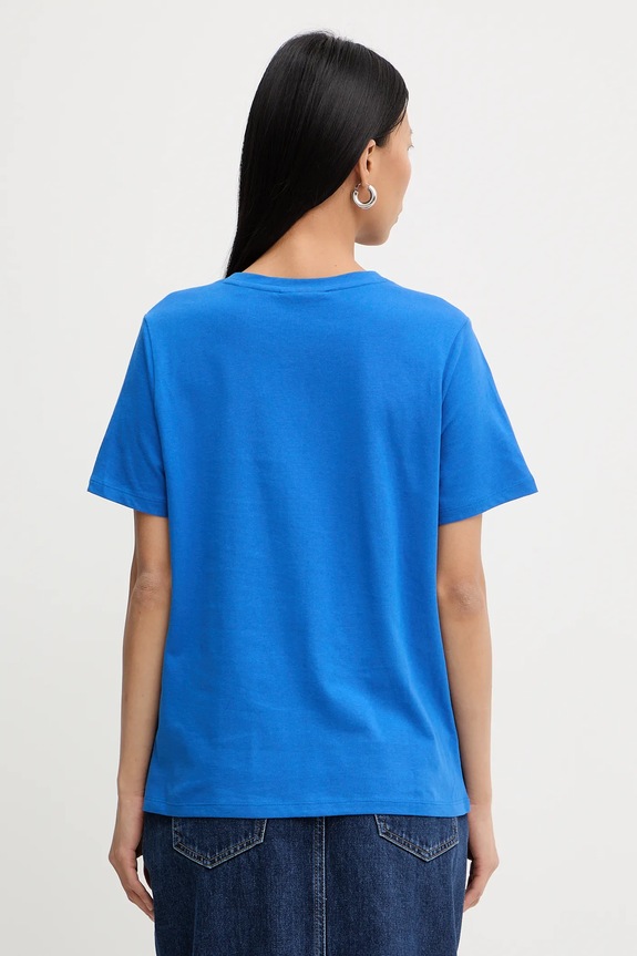 Îmbrăcăminte Marc O'Polo tricou basic de damă din bumbac 5000009290 albastru
