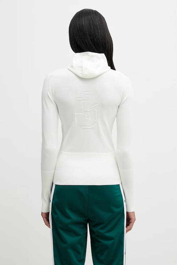 Odzież adidas Originals Knit Hooded Ls bluza z kapturem damska KE1302 beżowy