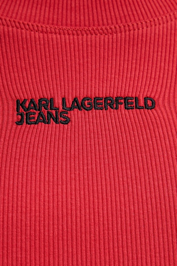 Tričko s dlhým rukávom Karl Lagerfeld Jeans B1W17050 červená
