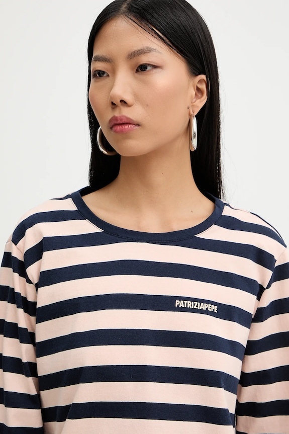 Patrizia Pepe longsleeve din bumbac bleumarin 8M1823.J194