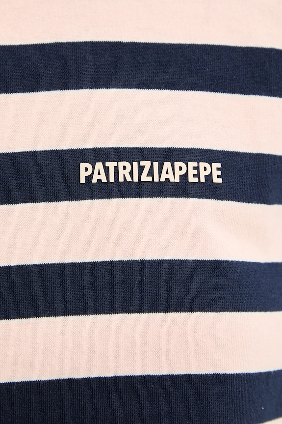 Patrizia Pepe longsleeve din bumbac 8M1823.J194 bleumarin