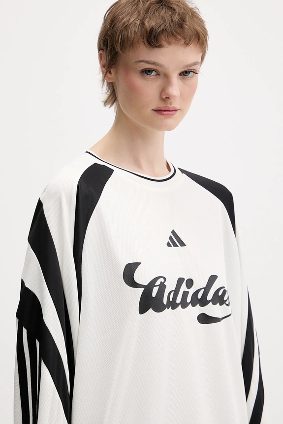 adidas camicia a maniche lunghe beige KC4007