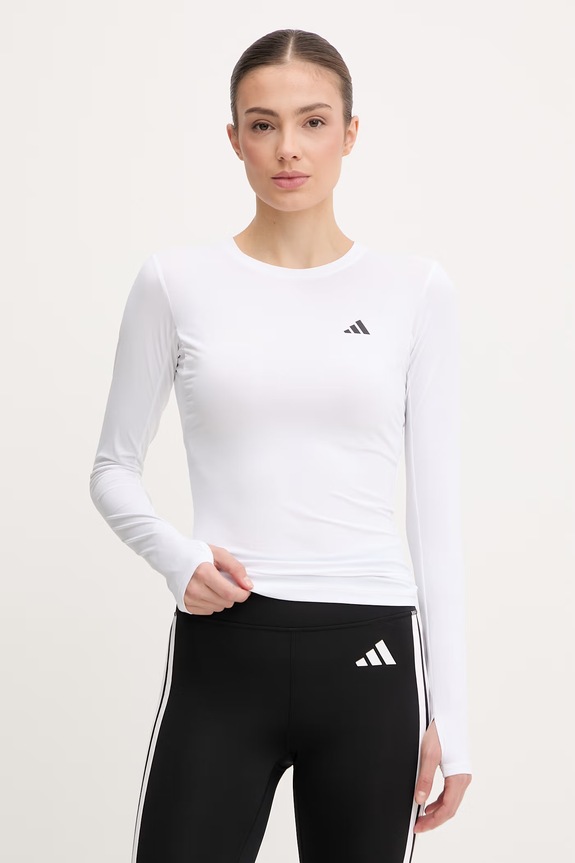 Μακρυμάνικο προπόνησης adidas Performance slim λευκό KD2211