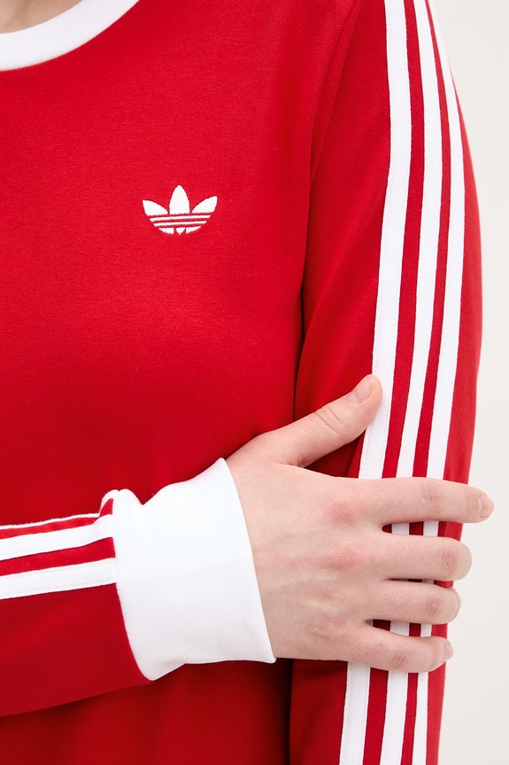 Μακρυμάνικο adidas Originals KD3685 κόκκινο