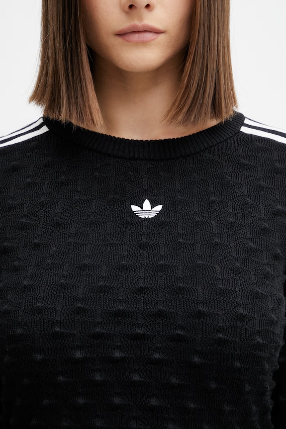 adidas Originals пуловер дамски с вълна черен KS6460.