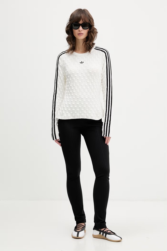 adidas Originals pulover femei cu amestec de lână KS6461. bej SS26