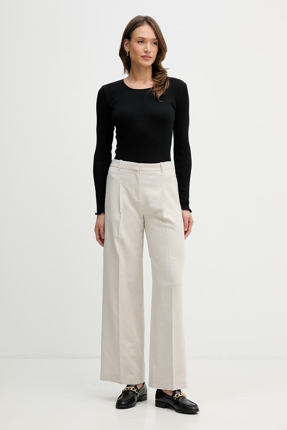 Лонгслів з шовком Mos Mosh Elaine 176370 чорний SS26