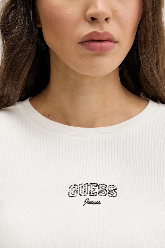 Guess Jeans longsleeve W6RP22.KA0H1 beżowy