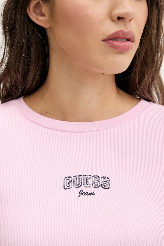 Guess Jeans longsleeve W6RP22.KA0H1 różowy