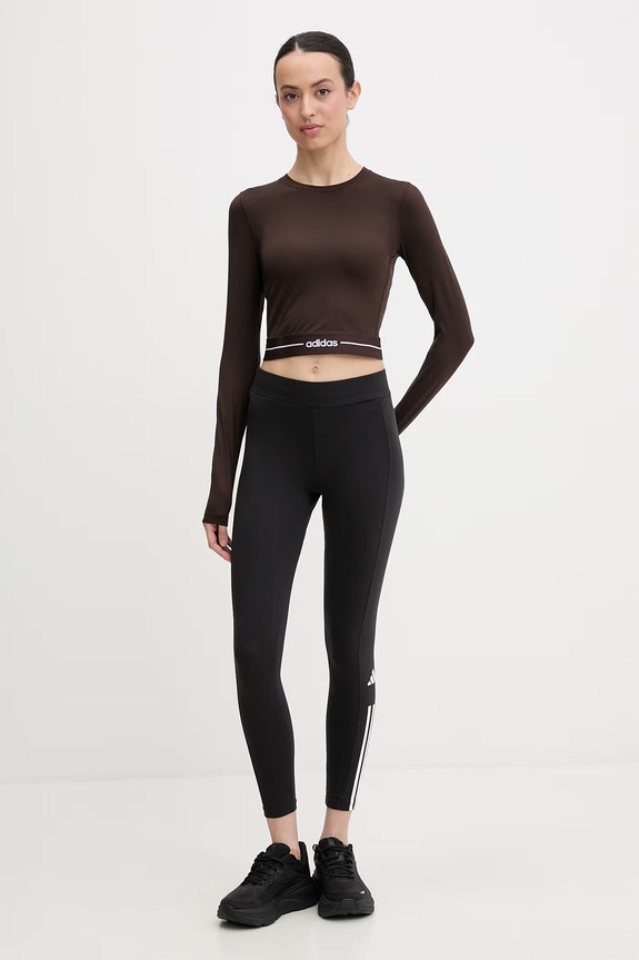 adidas Performance hosszú ujjú edzős pulóver női KR0373 barna SS26