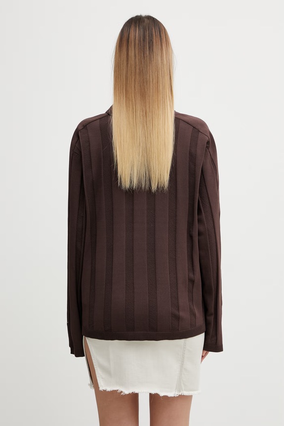 Odzież Puma longsleeve T7 635504 brązowy