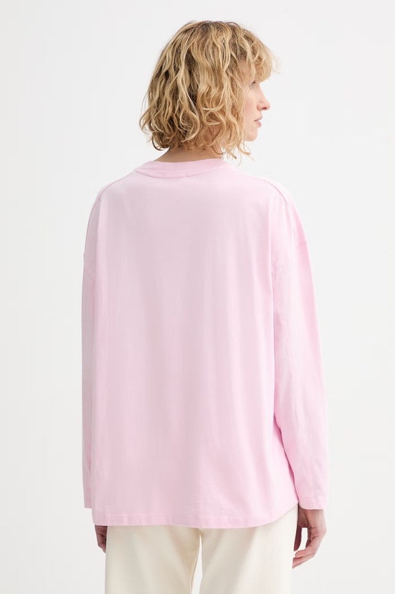 Îmbrăcăminte American Vintage longsleeve din bumbac GIX02C roz