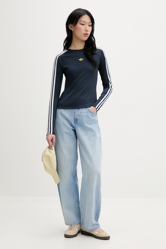 adidas Originals tričko s dlhým rukávom dámske KC9203 tmavomodrá SS26