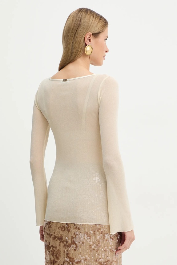 Odzież Fracomina longsleeve FR26ST3042J48101 beżowy