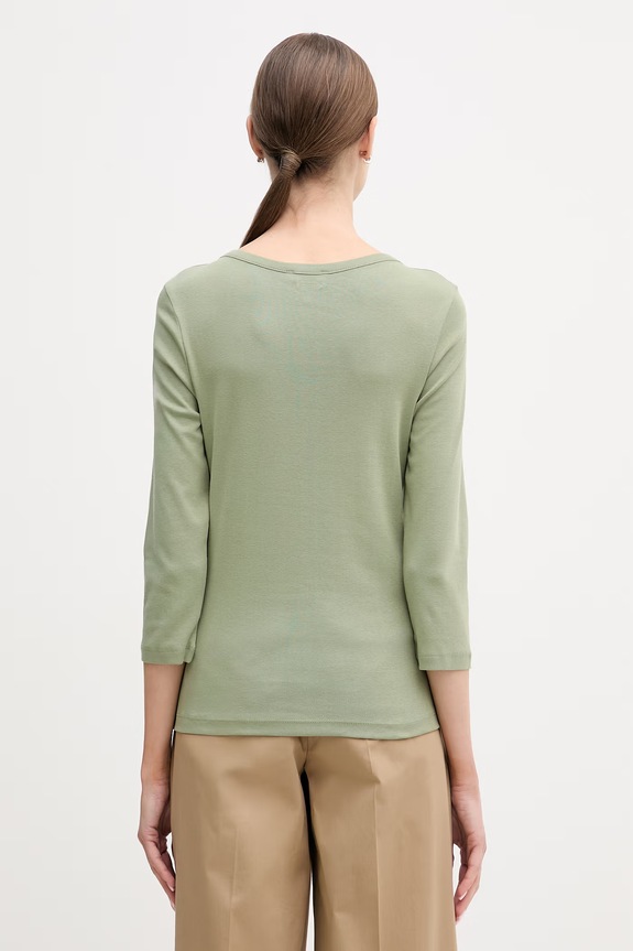Odzież United Colors of Benetton longsleeve bawełniany 3GA8D10C4 zielony