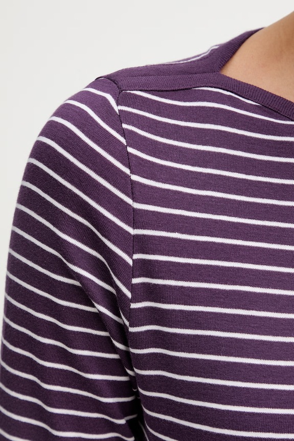 United Colors of Benetton tričko s dlouhým rukávem dámské bavlněné 339PD10C4 fialová