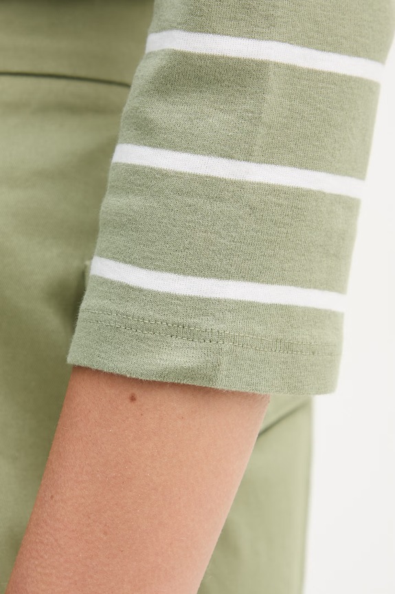 United Colors of Benetton longsleeve pentru femei, din bumbac 339PD10C4 verde