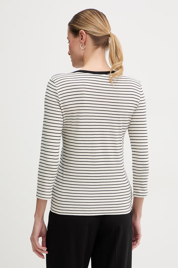 Îmbrăcăminte United Colors of Benetton tricou cu mânecă lungă pentru femei, din bumbac 339PD10C4 negru