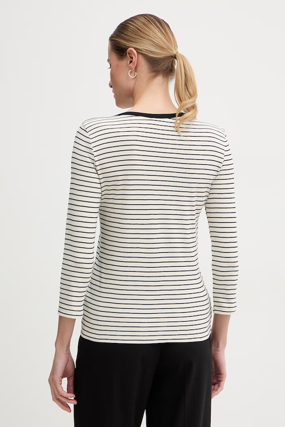 Îmbrăcăminte United Colors of Benetton tricou cu mânecă lungă pentru femei, din bumbac 339PD10C4 negru