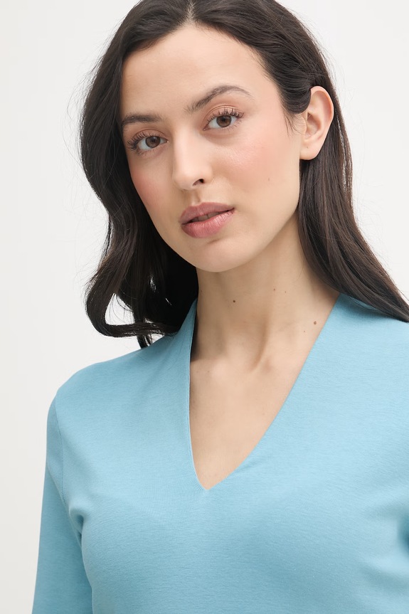 United Colors of Benetton majica za žene od pamuka plava 3GA8D400U