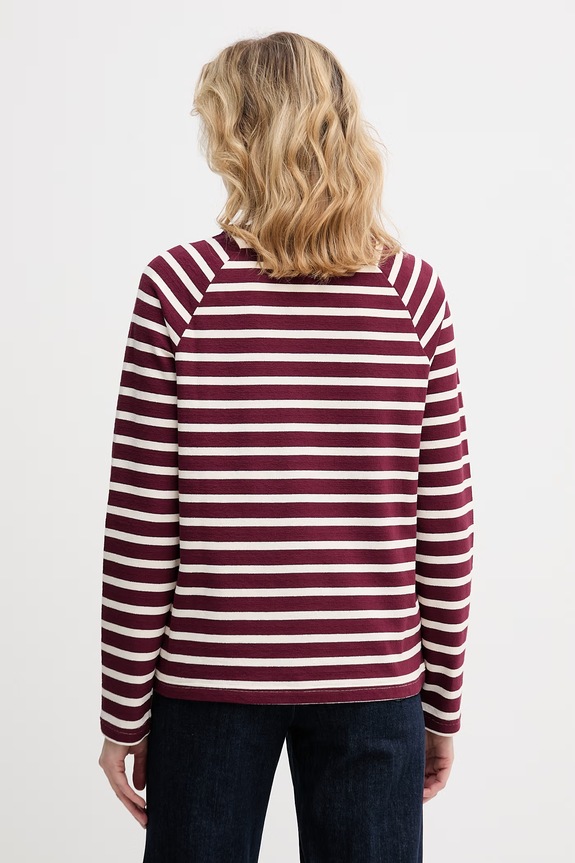 Odzież United Colors of Benetton longsleeve damski bawełniany 3PNUD10C5 bordowy