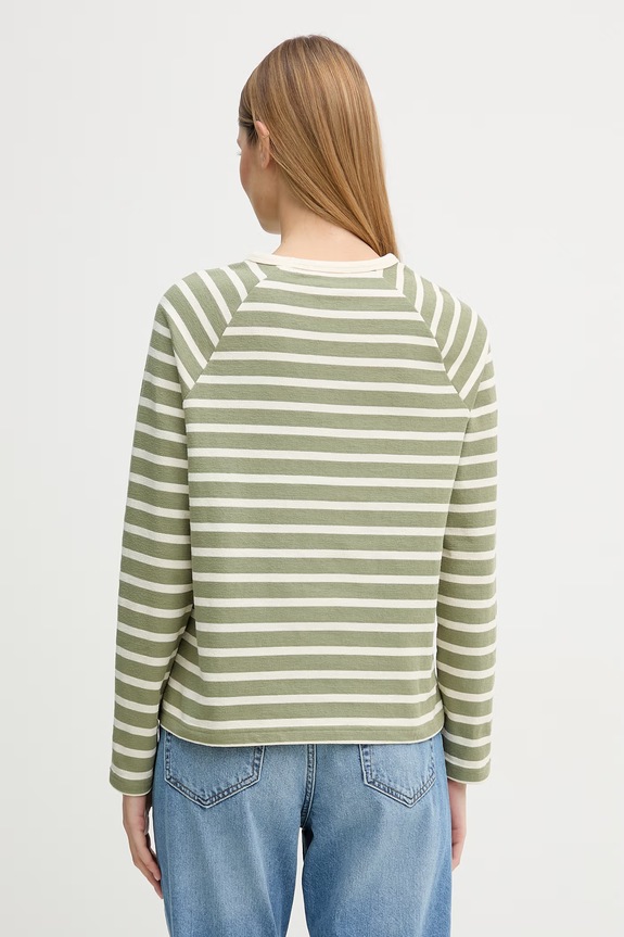 Odzież United Colors of Benetton longsleeve damskie bawełniane 3PNUD10C5 zielony