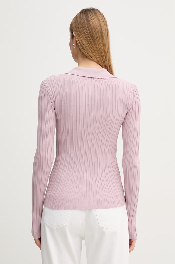 Îmbrăcăminte United Colors of Benetton polo pentru femei, din vâscoză 1WZND301K violet