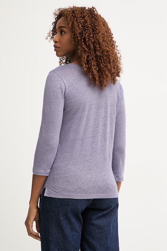 Îmbrăcăminte United Colors of Benetton Longsleeve pentru femei, din bumbac 3TKEE1008 violet