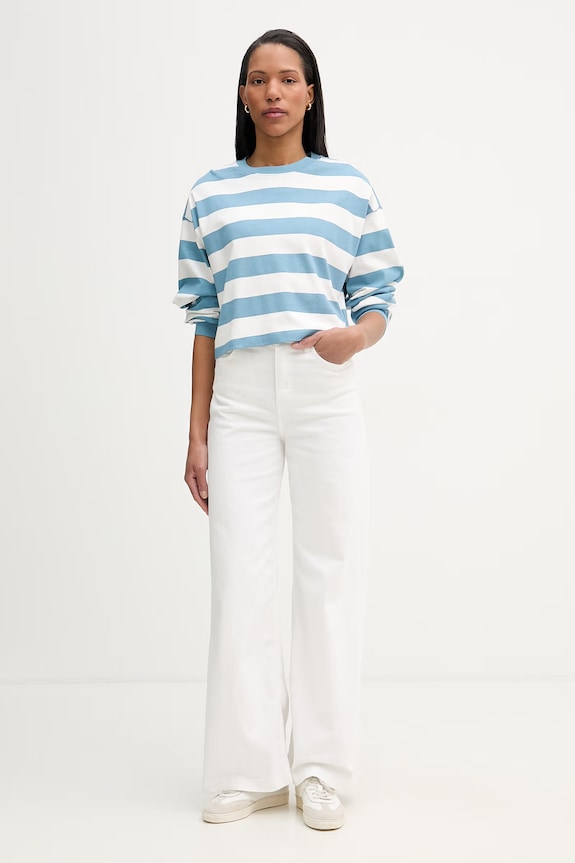 Marc O'Polo longsleeve damski bawełniany 5000008218 niebieski SS26