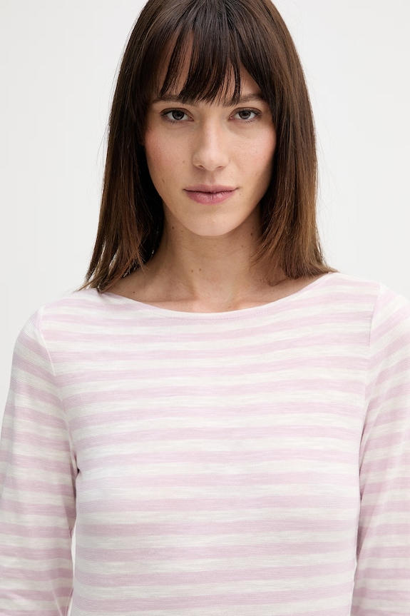 Marc O'Polo top a maniche lunghe in cotone rosa 5000013281