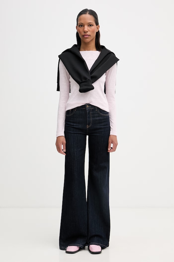 Marc O'Polo longsleeve pentru femei, din bumbac 5000013285 roz SS26