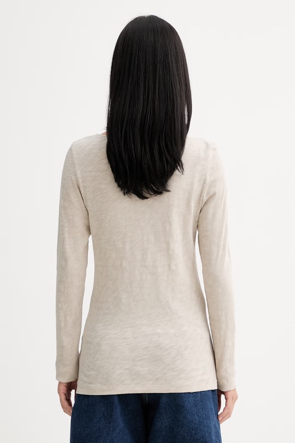 Odzież Marc O'Polo longsleeve damski bawełniany 5000013285 beżowy