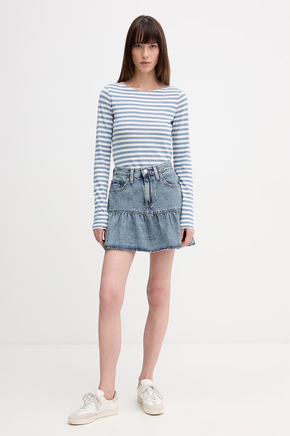 Marc O'Polo top a maniche lunghe in cotone 5000013294 blu SS26