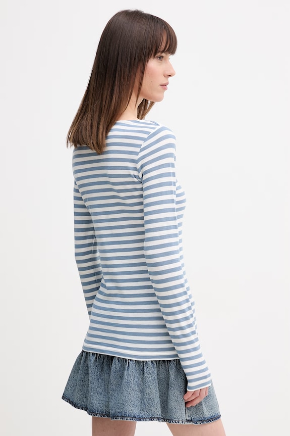Abbigliamento Marc O'Polo top a maniche lunghe in cotone 5000013294 blu