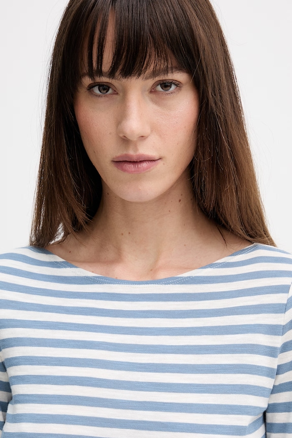 Marc O'Polo top a maniche lunghe in cotone blu 5000013294