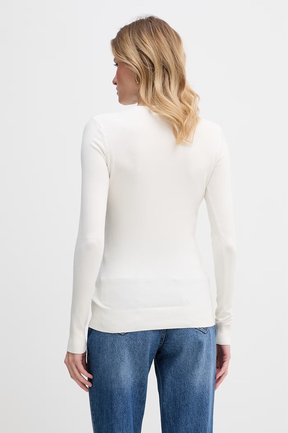 Odzież Guess sweter damski z wiskozy MACIE W6GR19.Z0608 beżowy