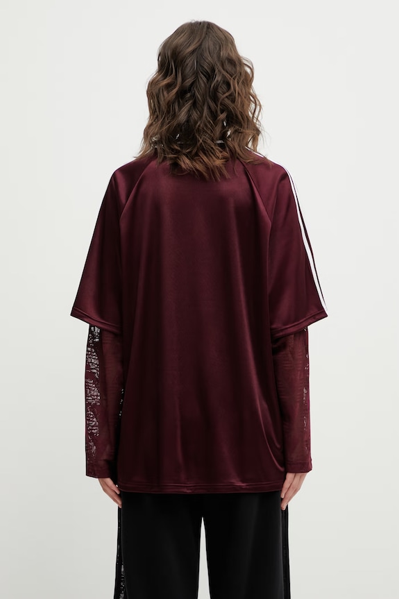 Îmbrăcăminte adidas Originals longsleeve LACE LS JERSEY KC6432 burgundia
