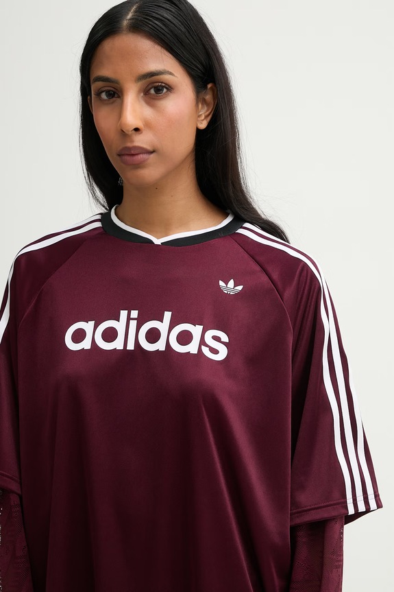 adidas Originals longsleeve damski LACE LS JERSEY bordowy KC6432
