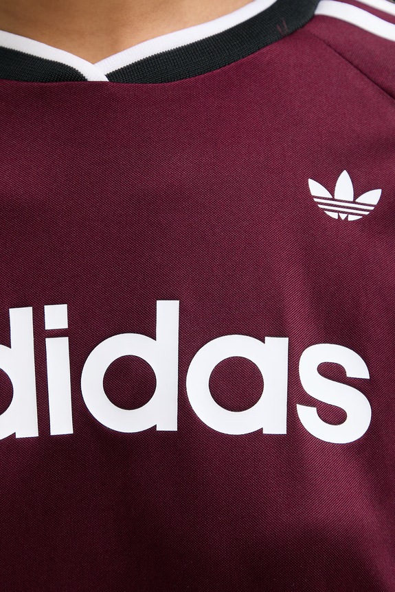 adidas Originals longsleeve damski LACE LS JERSEY KC6432 bordowy