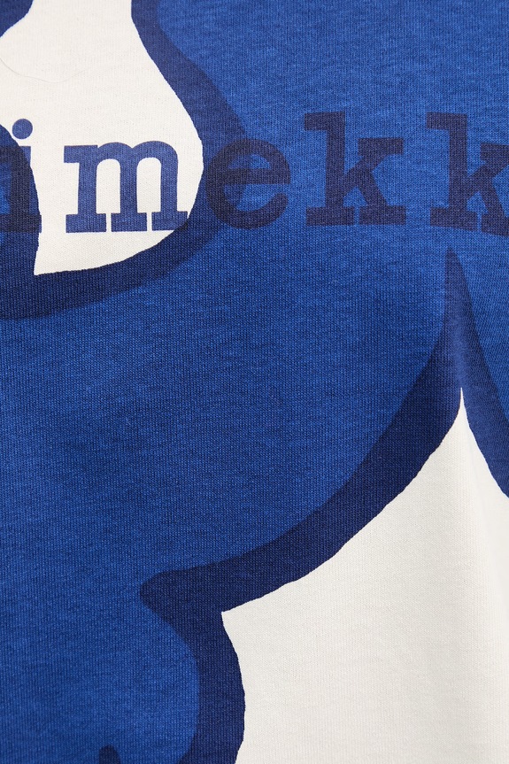 Marimekko T-shirt damski bawełniany 095069 niebieski