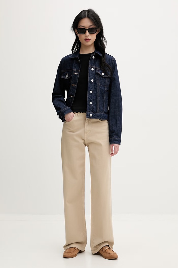 Tommy Jeans γυναικείο μακρυμάνικο βαμβακερό με ελαστάν DW0DW22783 μαύρο SS26