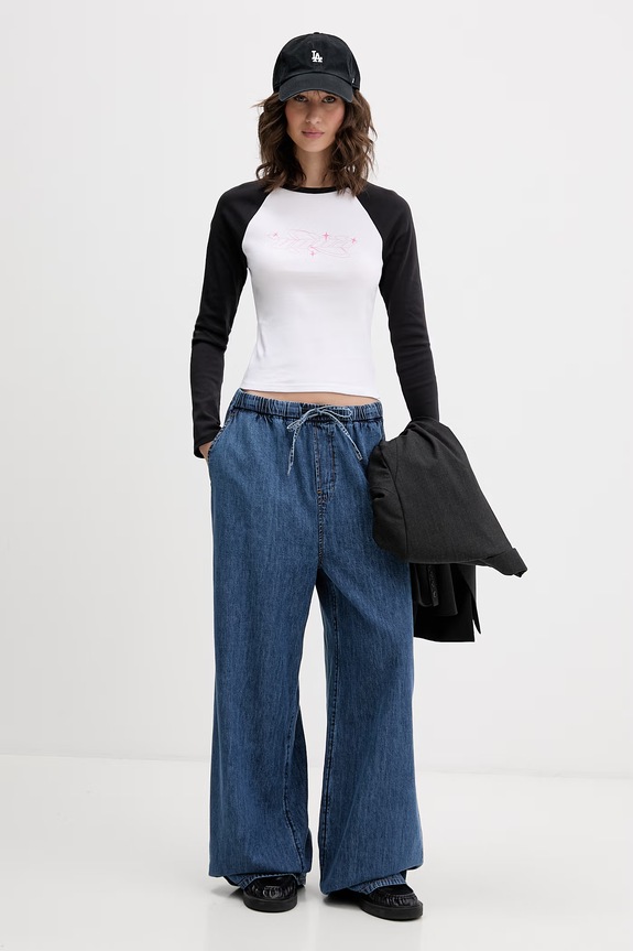 Vans μακρυμάνικο Γυναικείο βαμβακερό VN000XDTBLK1 μαύρο SS26