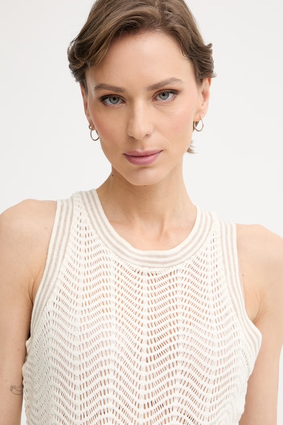 BOSS Orange τοπ γυναικείο με βαμβάκι C Ecela μπεζ 50556382