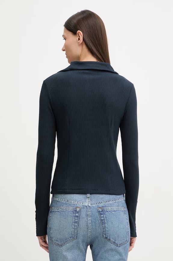 Îmbrăcăminte Rag & Bone longsleeve pentru femei, din vâscoză RE0G25HT3GW bleumarin