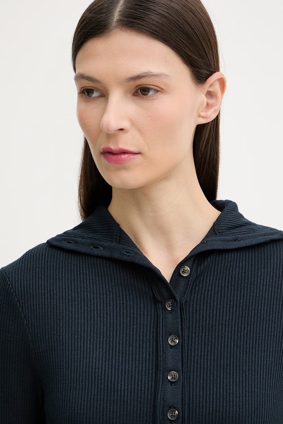 Rag & Bone longsleeve pentru femei, din vâscoză bleumarin RE0G25HT3GW