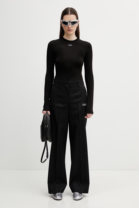 Off-White longsleeve shirt Off Stamp 2AD136C99JER005 black