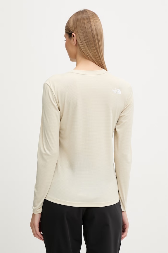 Odzież The North Face longsleeve sportowy damski Shadow NF0A8E1EDOM1 beżowy